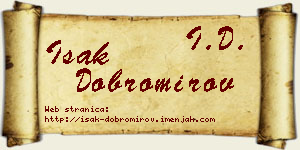 Isak Dobromirov vizit kartica